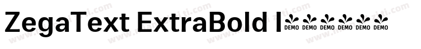ZegaText ExtraBold I字体转换